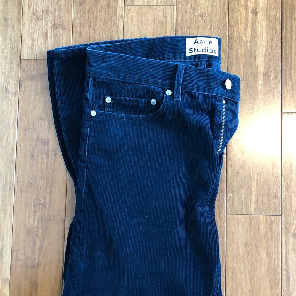 Men’s Acne Studios corduroy Jeans.